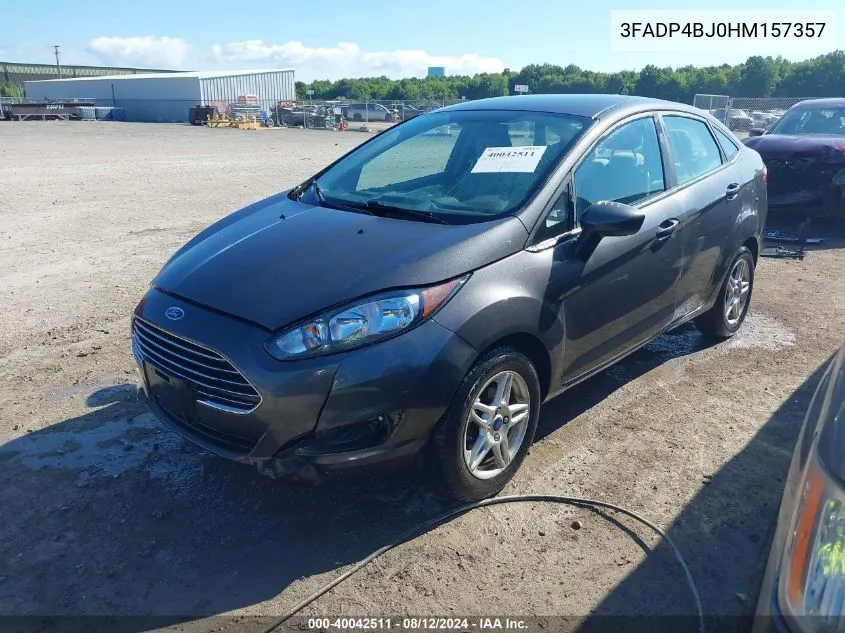 2017 Ford Fiesta Se VIN: 3FADP4BJ0HM157357 Lot: 40042511