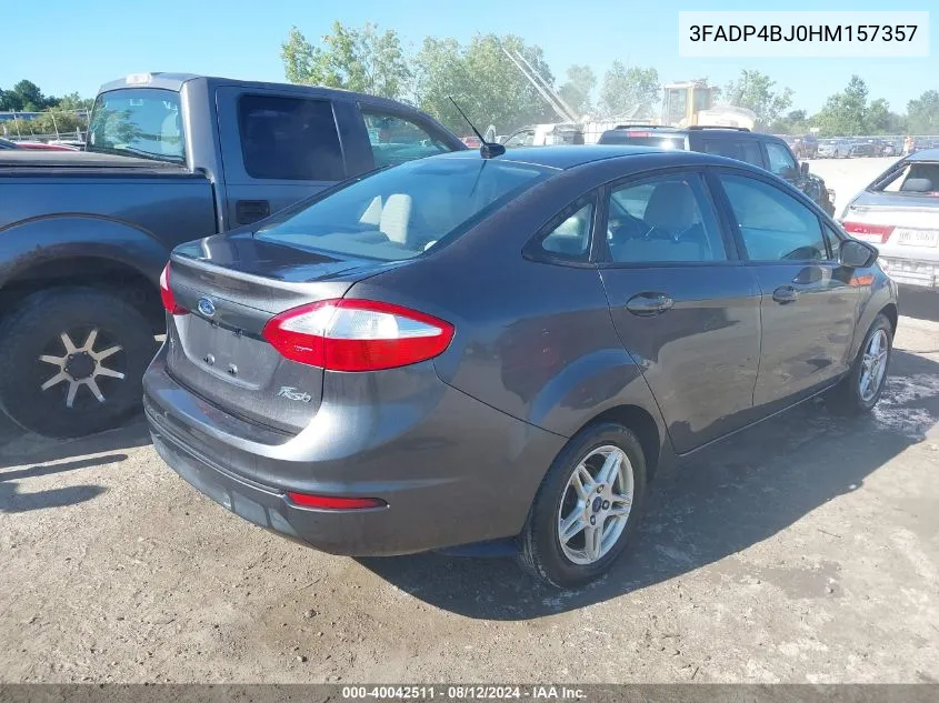 2017 Ford Fiesta Se VIN: 3FADP4BJ0HM157357 Lot: 40042511