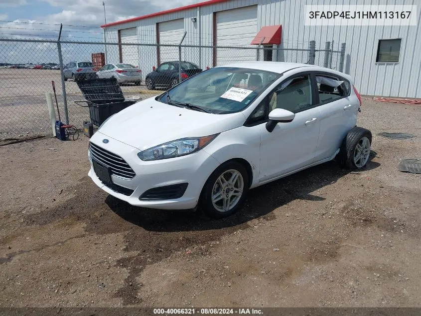 2017 Ford Fiesta Se VIN: 3FADP4EJ1HM113167 Lot: 40066321