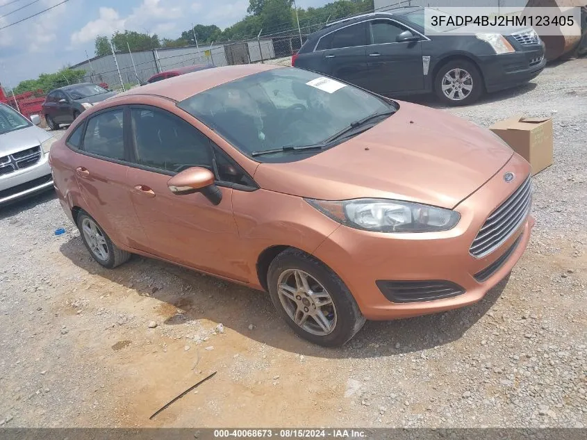 2017 Ford Fiesta Se VIN: 3FADP4BJ2HM123405 Lot: 40068673