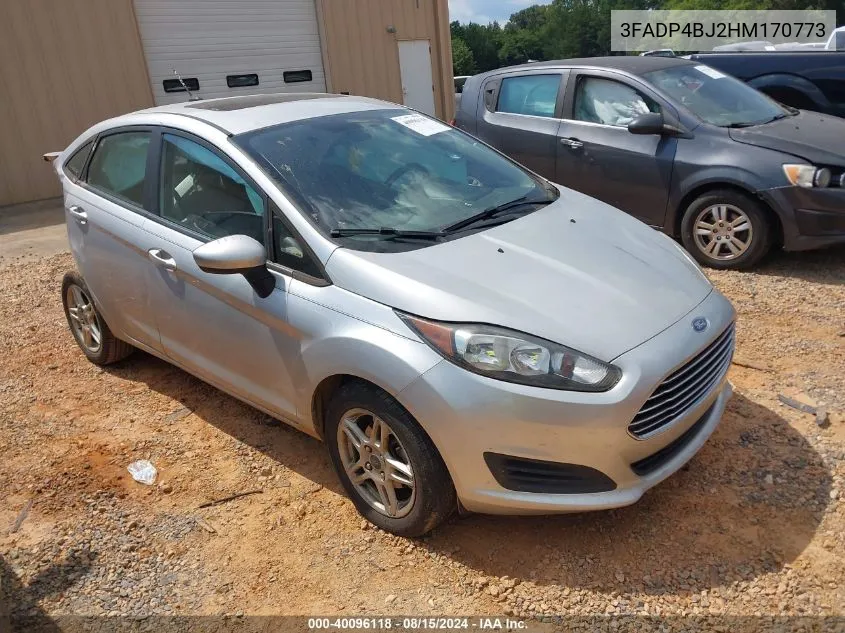 2017 Ford Fiesta Se VIN: 3FADP4BJ2HM170773 Lot: 40096118