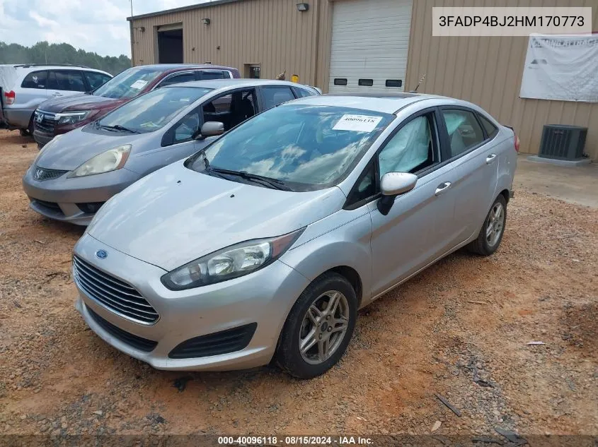 2017 Ford Fiesta Se VIN: 3FADP4BJ2HM170773 Lot: 40096118