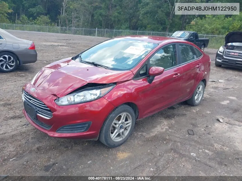 3FADP4BJ0HM122950 2017 Ford Fiesta Se