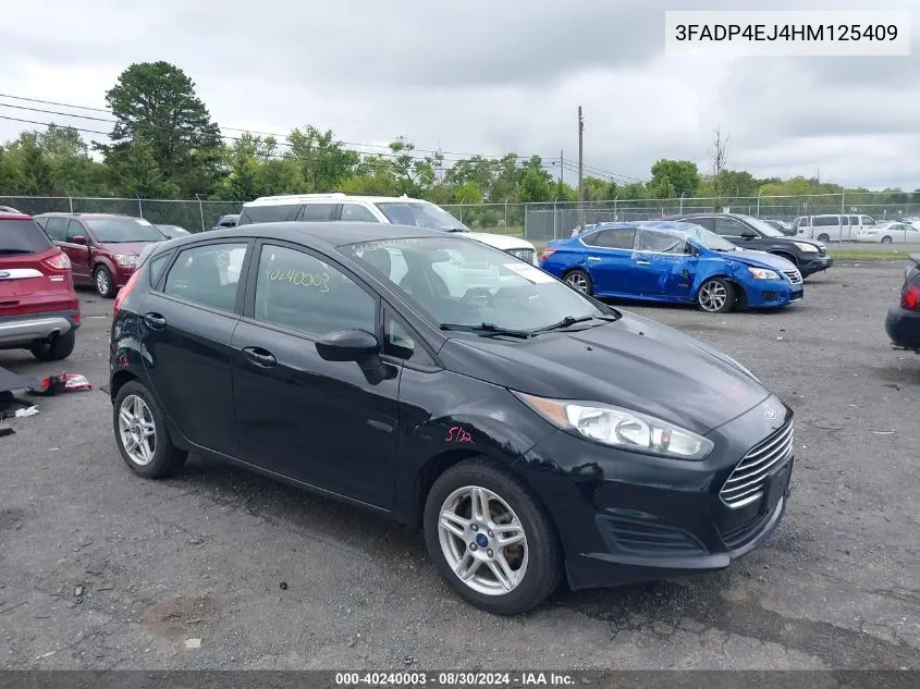 2017 Ford Fiesta Se VIN: 3FADP4EJ4HM125409 Lot: 40240003