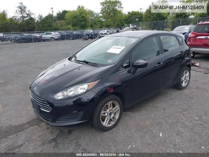 2017 Ford Fiesta Se VIN: 3FADP4EJ4HM125409 Lot: 40240003