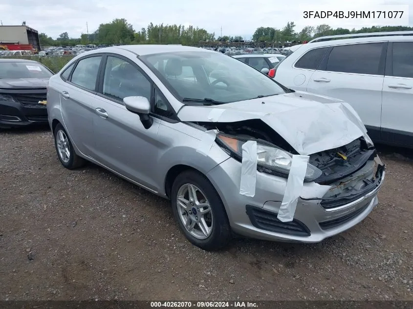 2017 Ford Fiesta Se VIN: 3FADP4BJ9HM171077 Lot: 40262070