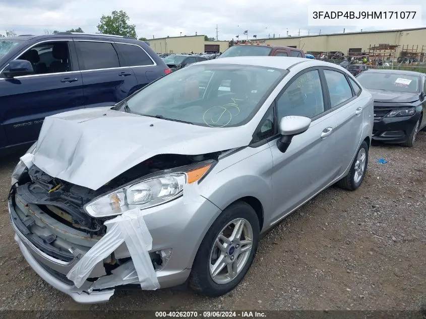 2017 Ford Fiesta Se VIN: 3FADP4BJ9HM171077 Lot: 40262070