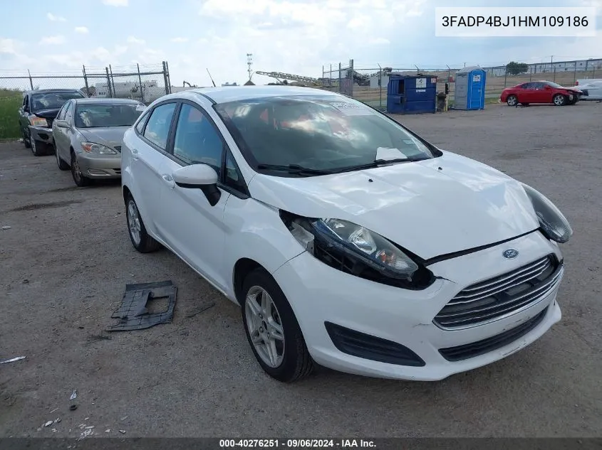 2017 Ford Fiesta Se VIN: 3FADP4BJ1HM109186 Lot: 40276251