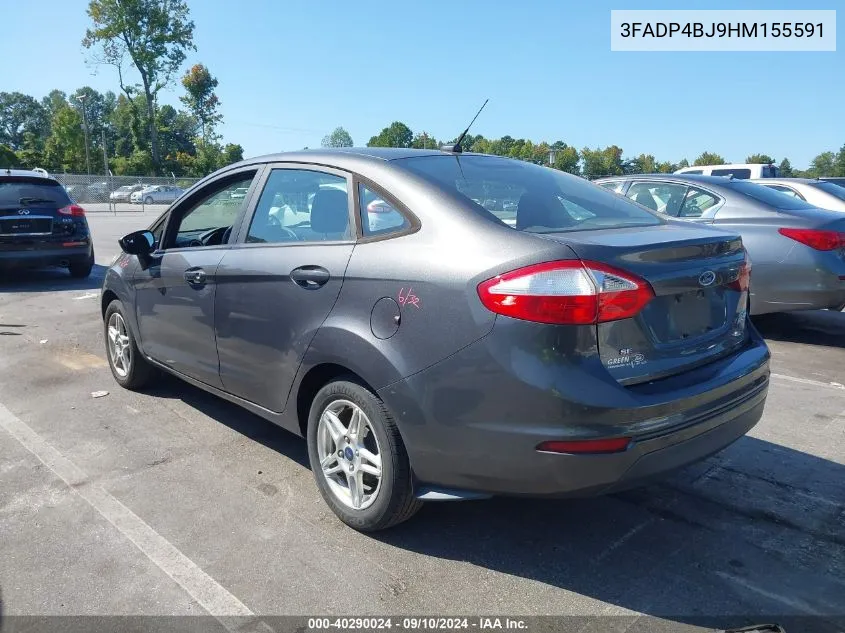 2017 Ford Fiesta Se VIN: 3FADP4BJ9HM155591 Lot: 40290024