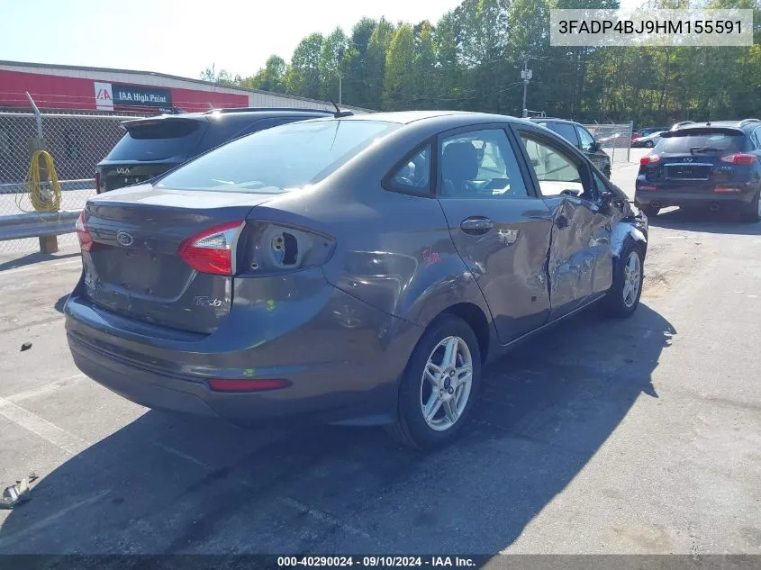 2017 Ford Fiesta Se VIN: 3FADP4BJ9HM155591 Lot: 40290024