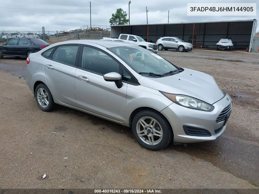 3FADP4BJ6HM144905 2017 Ford Fiesta Se