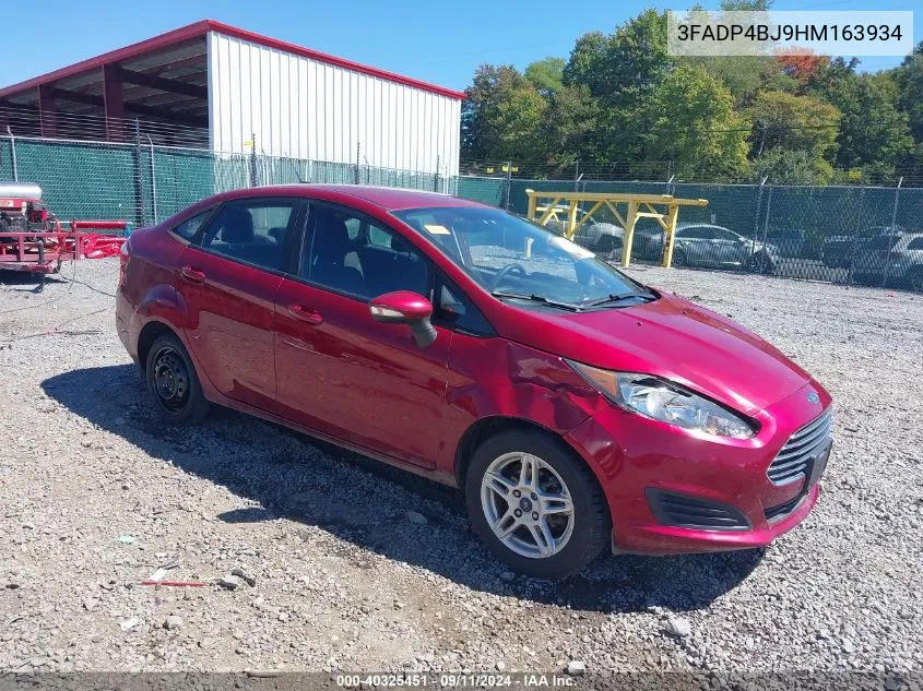 2017 Ford Fiesta Se VIN: 3FADP4BJ9HM163934 Lot: 40325451