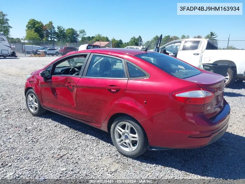 2017 Ford Fiesta Se VIN: 3FADP4BJ9HM163934 Lot: 40325451