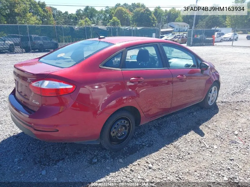 2017 Ford Fiesta Se VIN: 3FADP4BJ9HM163934 Lot: 40325451