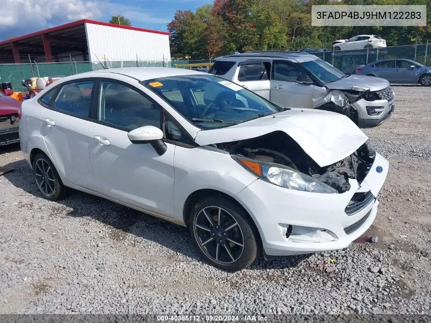 2017 Ford Fiesta Se VIN: 3FADP4BJ9HM122283 Lot: 40385112