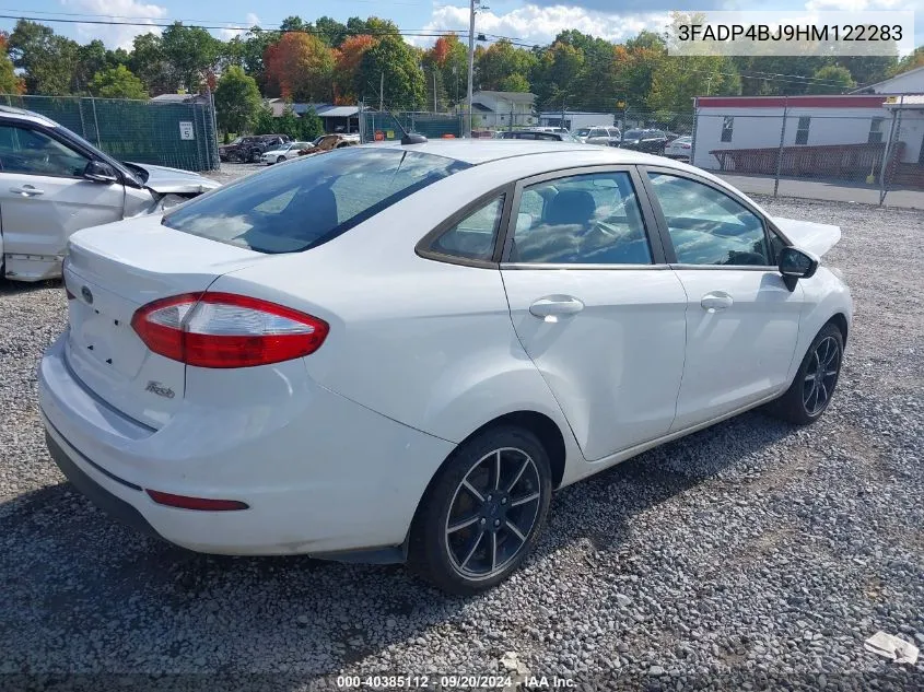 2017 Ford Fiesta Se VIN: 3FADP4BJ9HM122283 Lot: 40385112