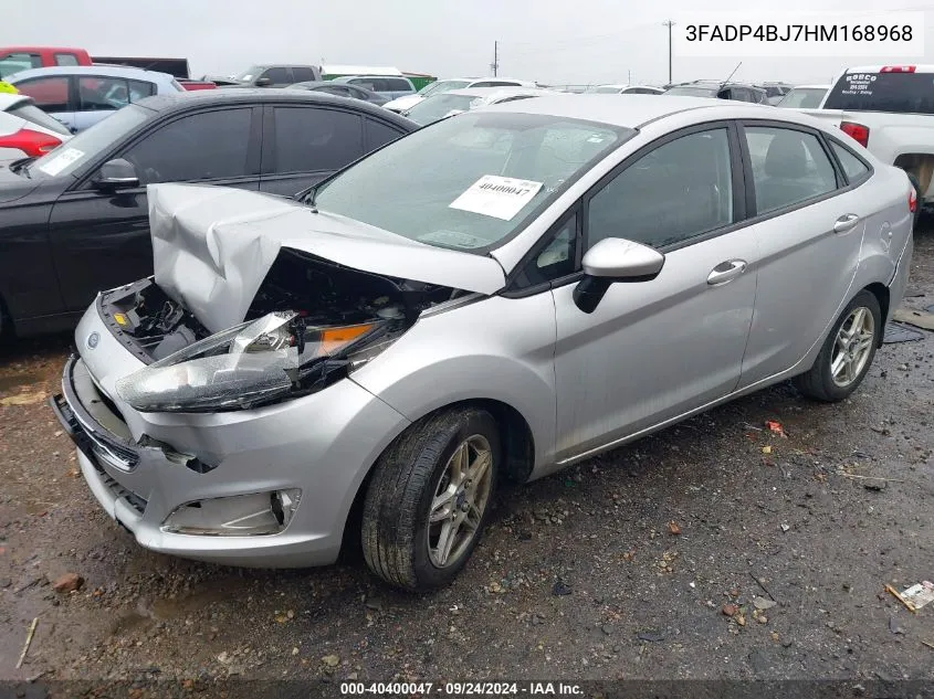 2017 Ford Fiesta Se VIN: 3FADP4BJ7HM168968 Lot: 40400047