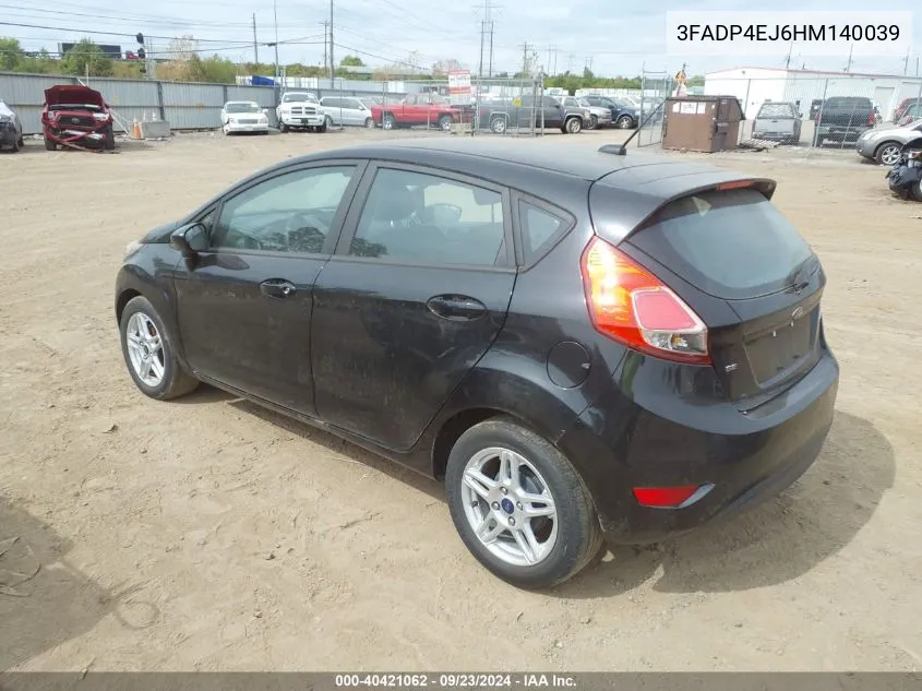 3FADP4EJ6HM140039 2017 Ford Fiesta Se