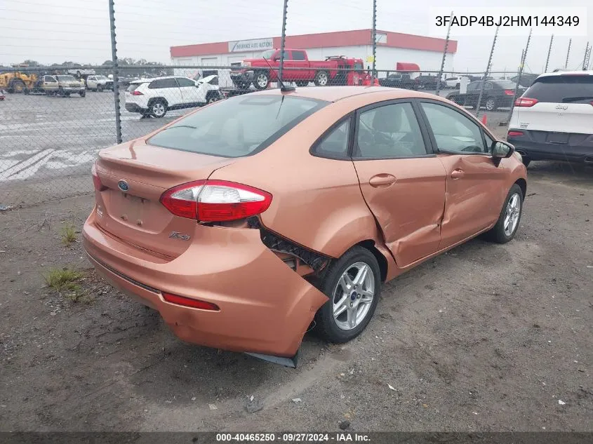 2017 Ford Fiesta Se VIN: 3FADP4BJ2HM144349 Lot: 40465250