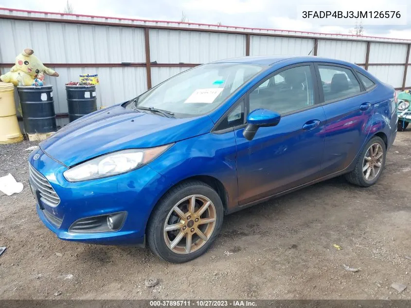 2018 Ford Fiesta Se VIN: 3FADP4BJ3JM126576 Lot: 37895711