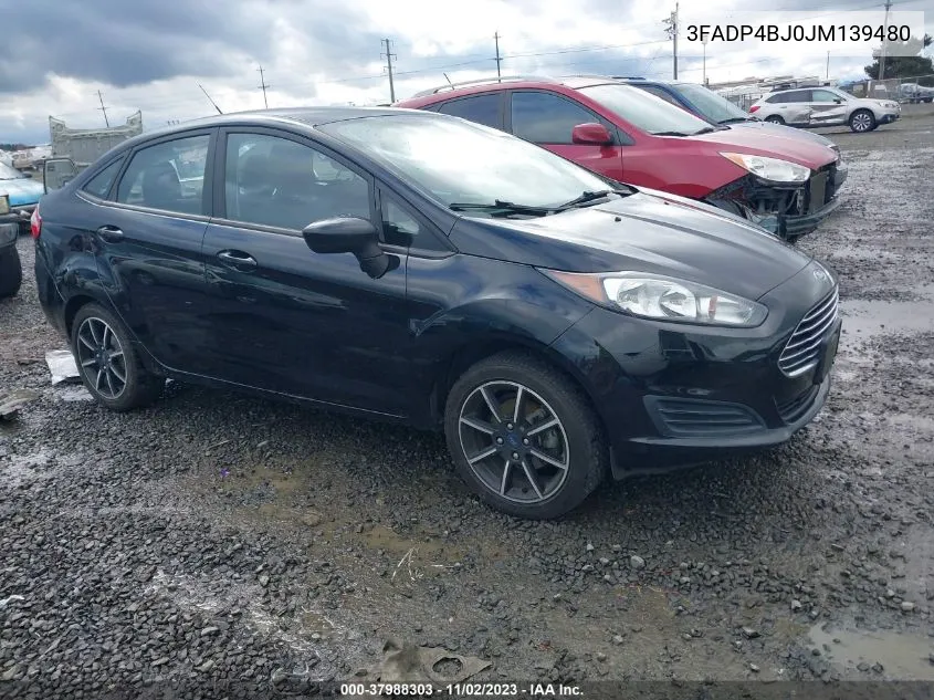 2018 Ford Fiesta Se VIN: 3FADP4BJ0JM139480 Lot: 37988303