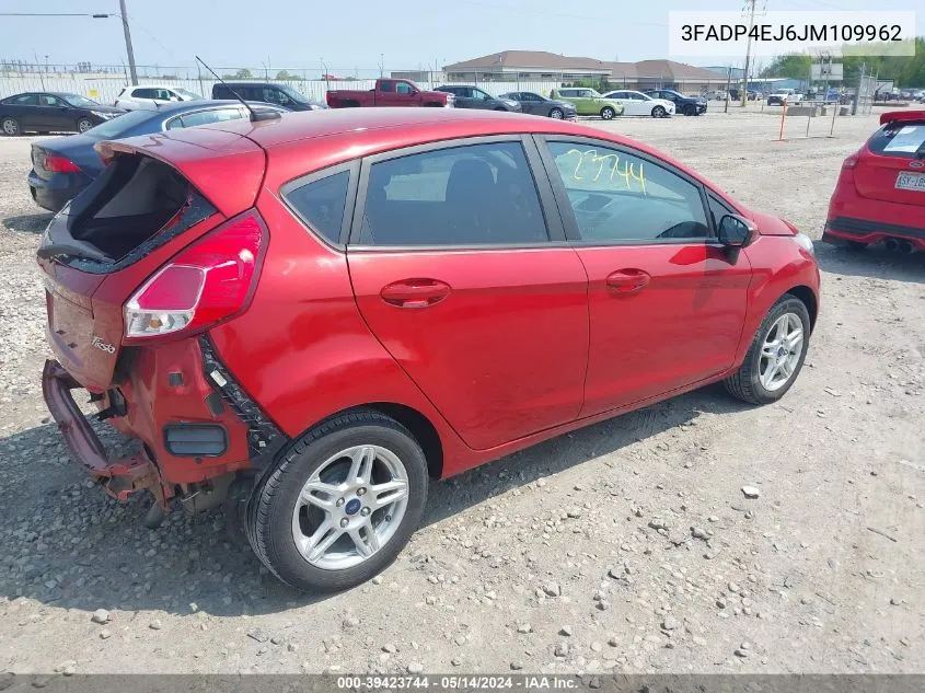 2018 Ford Fiesta Se VIN: 3FADP4EJ6JM109962 Lot: 39423744