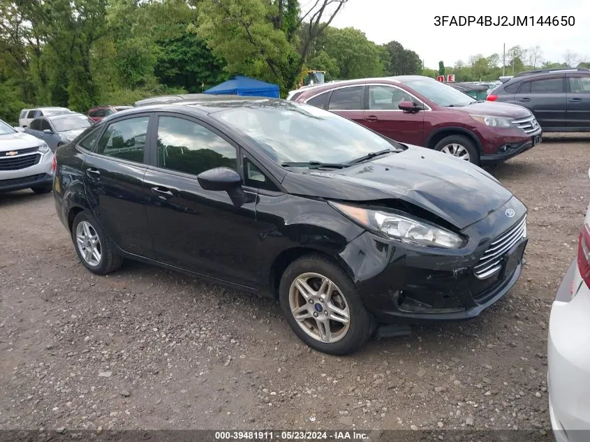 2018 Ford Fiesta Se VIN: 3FADP4BJ2JM144650 Lot: 39481911