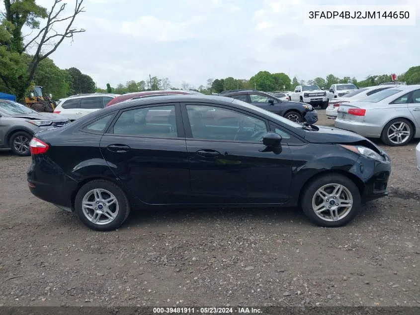 2018 Ford Fiesta Se VIN: 3FADP4BJ2JM144650 Lot: 39481911