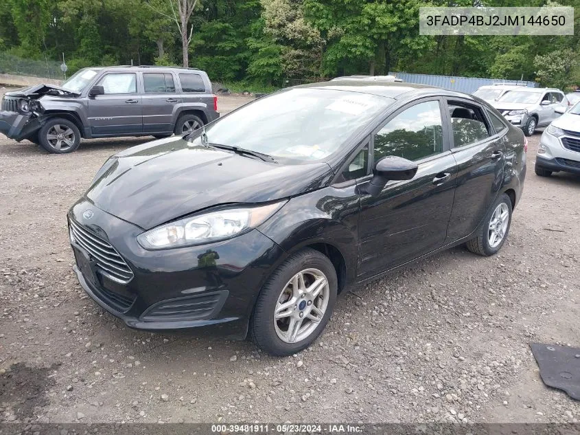 2018 Ford Fiesta Se VIN: 3FADP4BJ2JM144650 Lot: 39481911