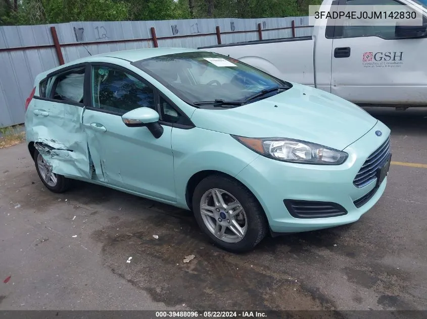 2018 Ford Fiesta Se VIN: 3FADP4EJ0JM142830 Lot: 39488096