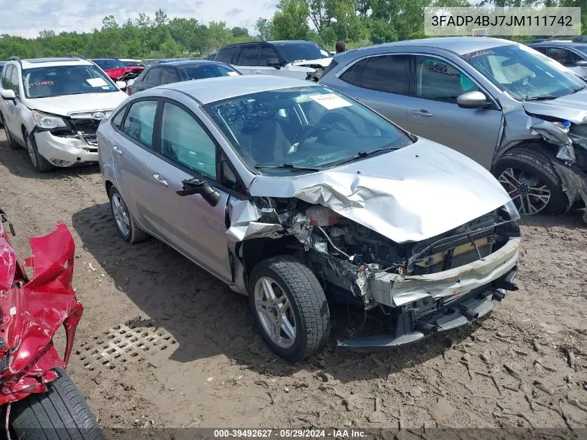 3FADP4BJ7JM111742 2018 Ford Fiesta Se