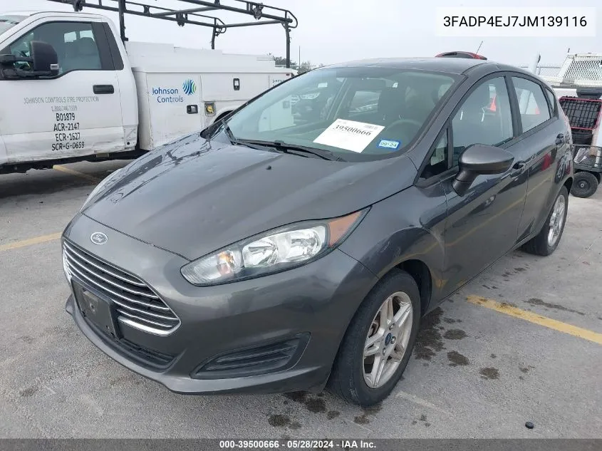 2018 Ford Fiesta Se VIN: 3FADP4EJ7JM139116 Lot: 39500666