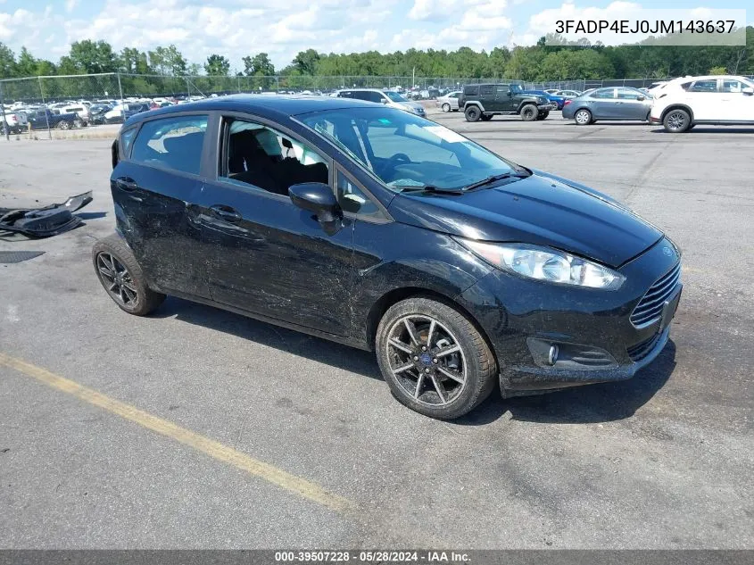 2018 Ford Fiesta Se VIN: 3FADP4EJ0JM143637 Lot: 39507228