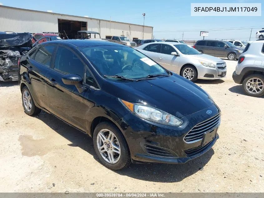 2018 Ford Fiesta Se VIN: 3FADP4BJ1JM117049 Lot: 39539784