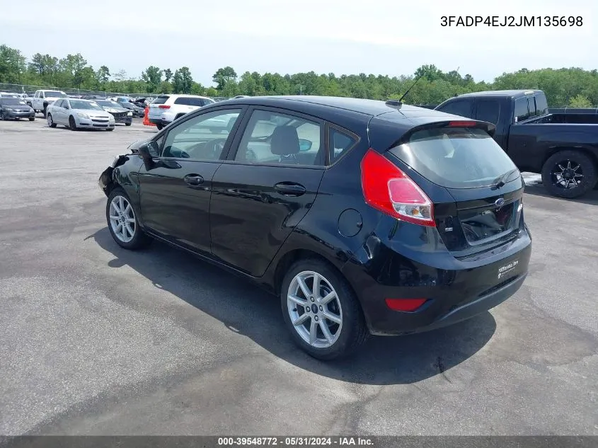 2018 Ford Fiesta Se VIN: 3FADP4EJ2JM135698 Lot: 39548772