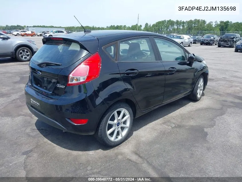 2018 Ford Fiesta Se VIN: 3FADP4EJ2JM135698 Lot: 39548772