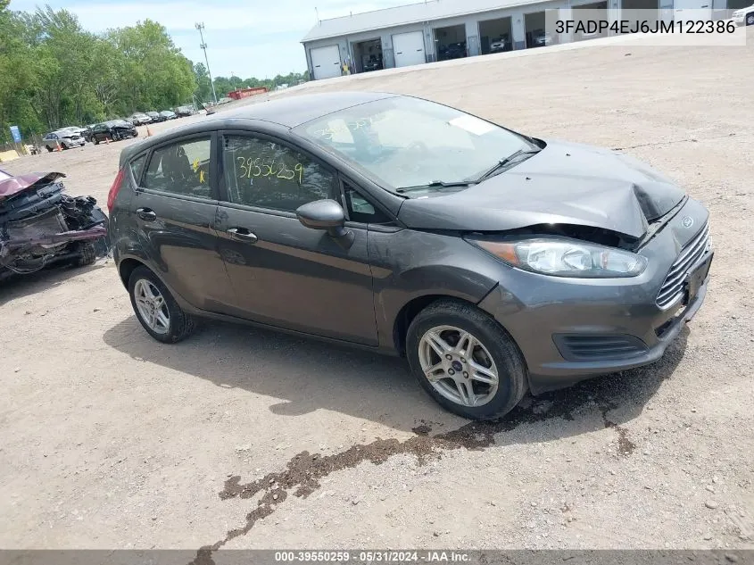 2018 Ford Fiesta Se VIN: 3FADP4EJ6JM122386 Lot: 39550259