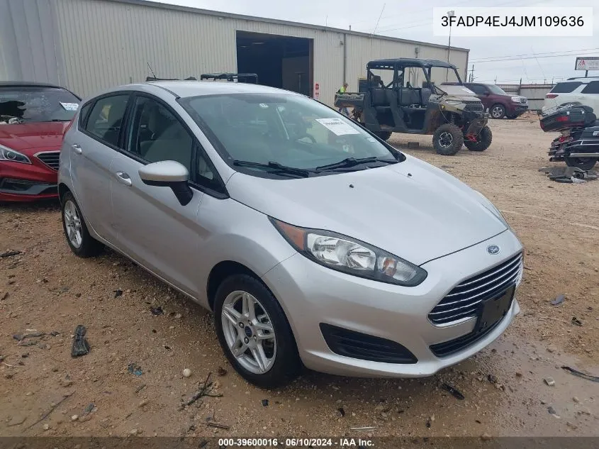 2018 Ford Fiesta Se VIN: 3FADP4EJ4JM109636 Lot: 39600016