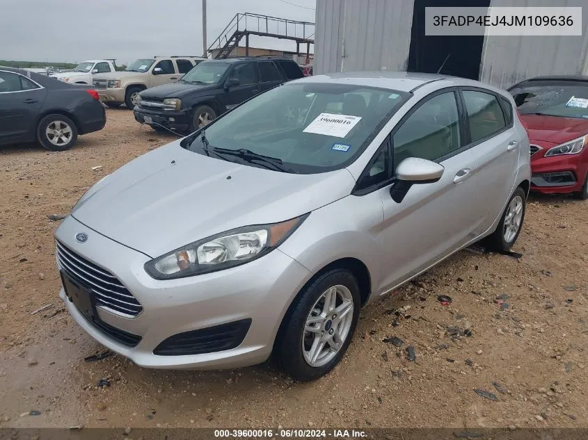 3FADP4EJ4JM109636 2018 Ford Fiesta Se