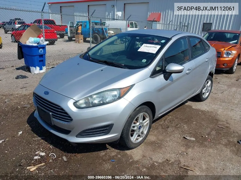 2018 Ford Fiesta Se VIN: 3FADP4BJXJM112061 Lot: 39660396