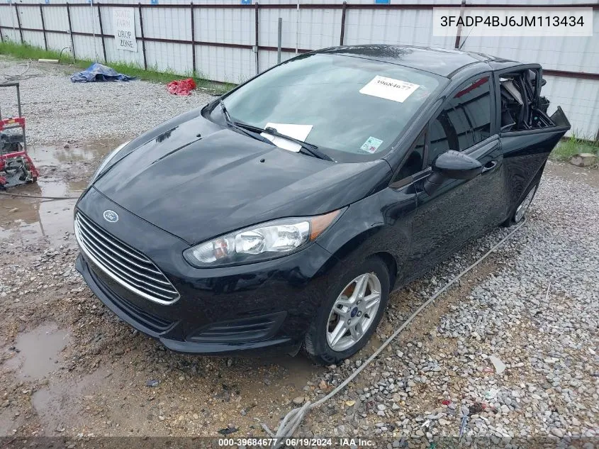 3FADP4BJ6JM113434 2018 Ford Fiesta Se