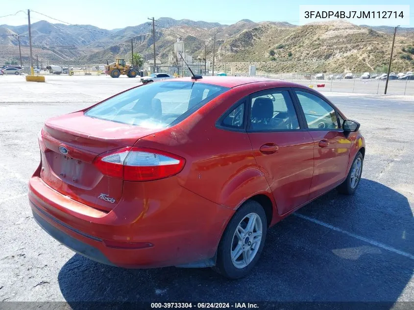 3FADP4BJ7JM112714 2018 Ford Fiesta Se