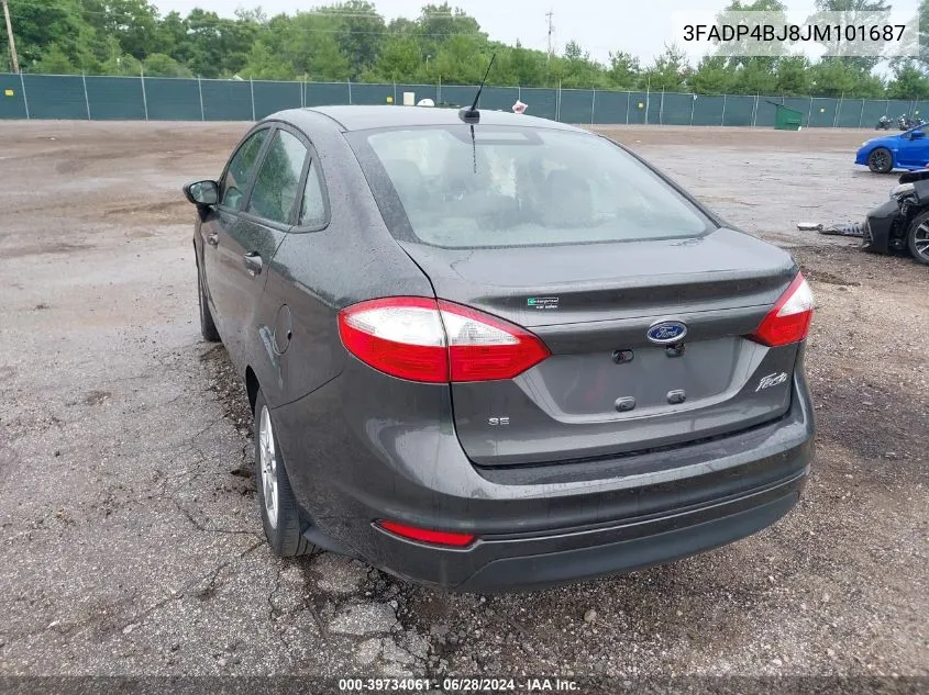 2018 Ford Fiesta Se VIN: 3FADP4BJ8JM101687 Lot: 39734061