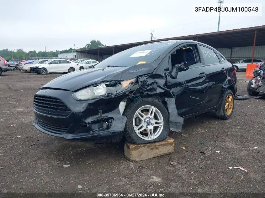 2018 Ford Fiesta Se VIN: 3FADP4BJ0JM100548 Lot: 39736954