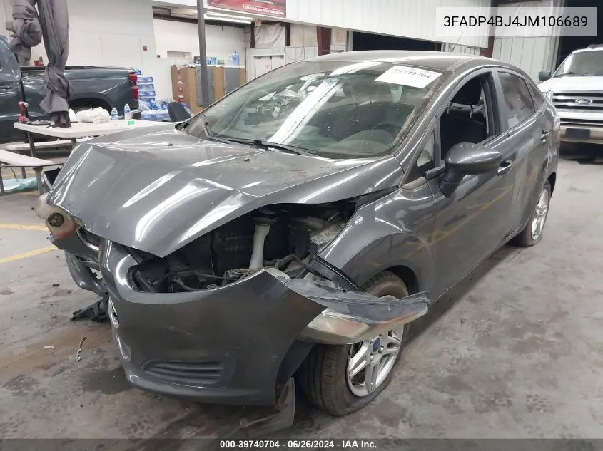 2018 Ford Fiesta Se VIN: 3FADP4BJ4JM106689 Lot: 39740704