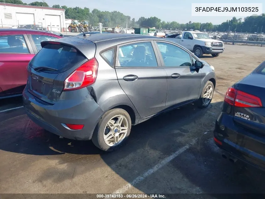 2018 Ford Fiesta Se VIN: 3FADP4EJ9JM103525 Lot: 39743183