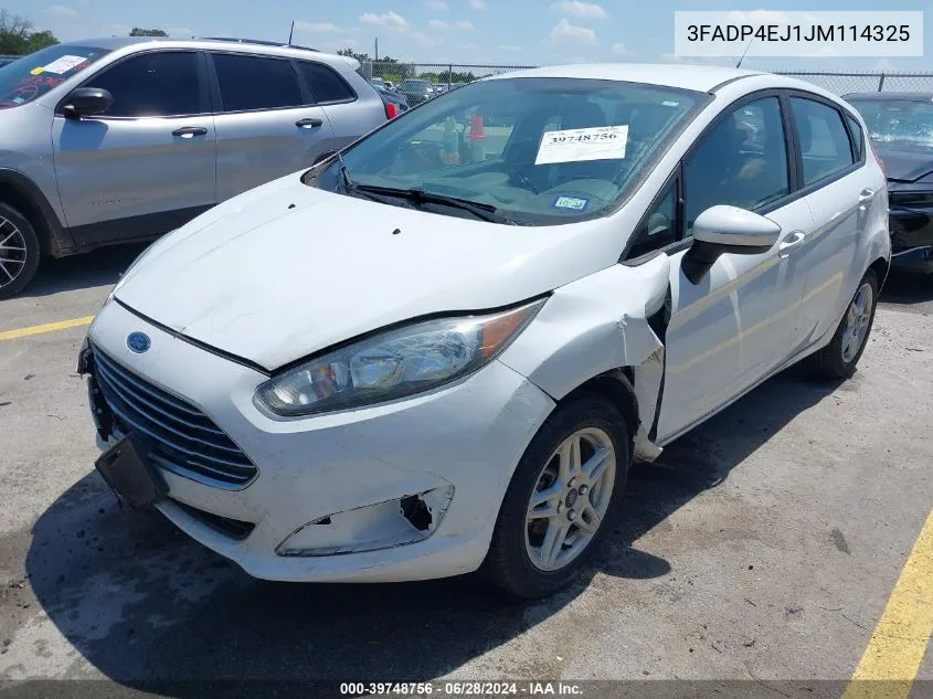 3FADP4EJ1JM114325 2018 Ford Fiesta Se