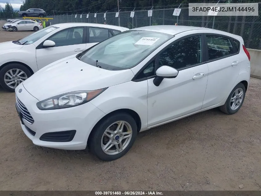 3FADP4EJ2JM144496 2018 Ford Fiesta Se