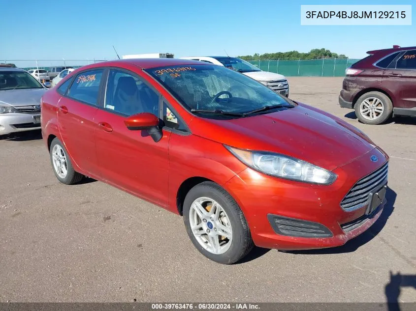 2018 Ford Fiesta Se VIN: 3FADP4BJ8JM129215 Lot: 39763476