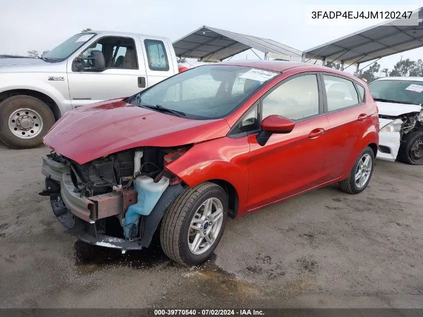 3FADP4EJ4JM120247 2018 Ford Fiesta Se